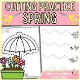 Spring Cutting Practice with Scissors Fine Motor Activitie