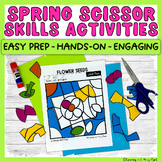 Spring Cut and Paste Cutting Practice with Scissors - Scis
