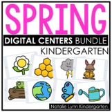 Spring DIGITAL Centers for Kindergarten | Math and Literac