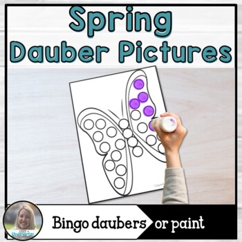 Spring Dabbing Pictures, Bingo Daubers or Dot Paint Images
