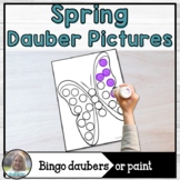 Spring Dabbing Pictures | Bingo Daubers or Dot Paint Images 