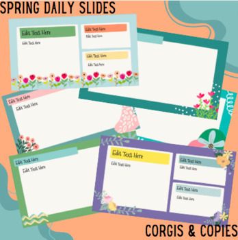 Preview of Spring Daily Agenda Google Slides Template