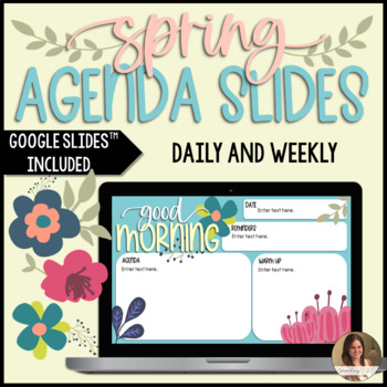 Preview of Spring Daily Slides and Weekly Agenda Slides