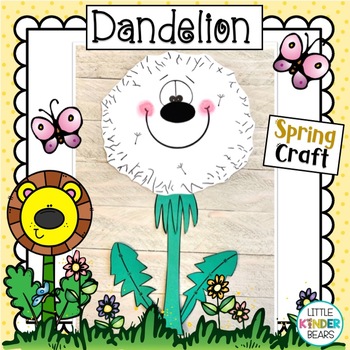 Preview of Spring | Dandelion Flower Craft and Activities with Poems