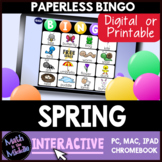 Spring Interactive Digital Bingo Game - Distance Learning