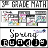 Spring Math Worksheets 3rd Grade Bundle