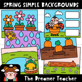Preview of Spring Simple Backgrounds Clipart