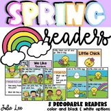 Spring Decodable Readers Activities Kindergarten CVC Reade