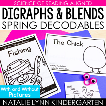 Preview of Spring Decodable Readers Digraphs and Blends Readers Science of Reading Seasonal