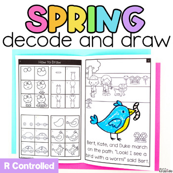 Spring Decodable Readers R Controlled Vowels | Directed Drawing Books ...