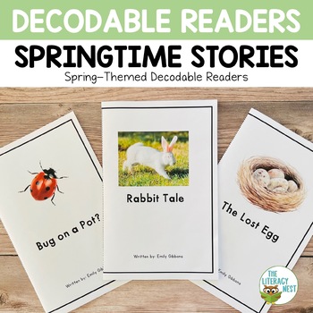 Preview of Spring Seasonal Decodable Readers and Games 