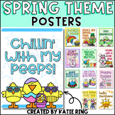 Spring Decor Classroom Posters BRIGHT COLORS Theme Colorin