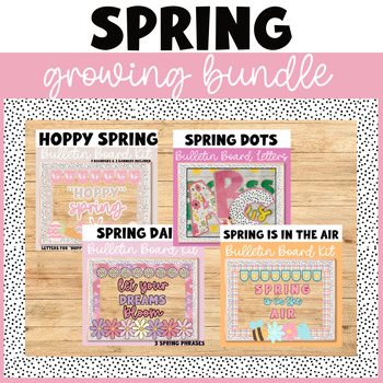 Preview of Spring Decor Growing Bundle, Printables, Bulletin Boards, Letters