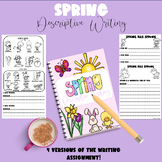 Spring Descriptive Writing Using the 5 Senses