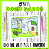 Spring Digital Alphabet Tracing BOOM Cards Preschool Kindergarten