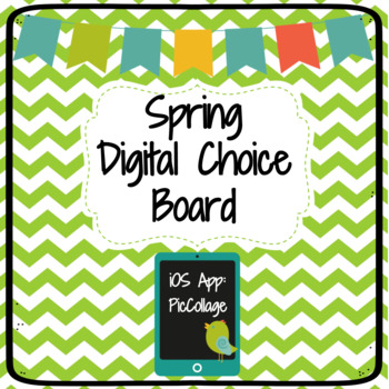 Preview of Spring Digital Choice Board| Pic Collage App