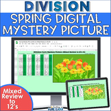 Spring Digital Mystery Picture for Division Facts to 12's 