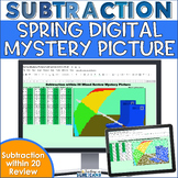 Spring Digital Mystery Picture for Subtraction within 20 |