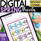 Spring Digital Puzzles for Google Forms™ | April & May Mat