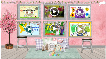 Preview of Spring~ Digital Resources, Read Alouds, Games & Activities