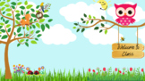 Spring Digital Teaching Background