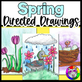 Spring Directed Drawing, Activity & Worksheets