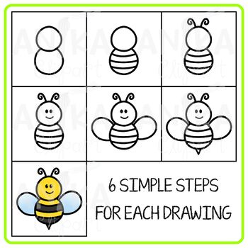 Spring Directed Drawing Clipart by Anika Clipart | TPT