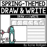 Spring Directed Drawing Pages for Kindergarten - Draw and Write