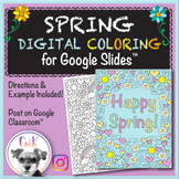 Spring Distance Learning Digital Coloring Pages for Google