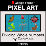 Spring: Dividing Whole Numbers by Decimals - Pixel Art Mat