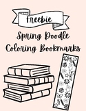Spring Doodle Coloring Bookmarks