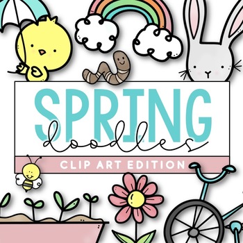Preview of Spring Doodles - Clip Art [IN COLOR!]