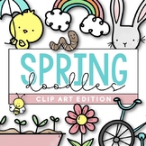 Spring Doodles - Clip Art [IN COLOR!]