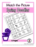 Spring Doodles - Print, Answer & Color Worksheets - 5 Pages