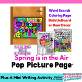 Spring Bulletin Board : Spring Word Search, Coloring, Writ