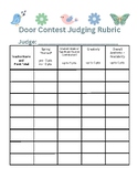 Spring Door Decorating Contest Rubric / Scoring Criteria!