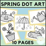 Spring Dot Art Worksheets - Spring Dot Marker Printable fo