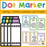 Spring Theme Dot Marker Set - Alphabet, Numbers, Shapes