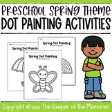 Spring Dot Painting Printable Worksheets