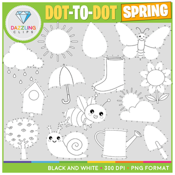 Spring Dotter Sheets for Spring-NO PREP! by The Speech Center