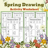 Spring Drawing | Easter Drawing Activity Worksheets