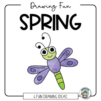 Preview of Spring Drawing Fun • Easy Art Activities • Fun Art Sub Lesson