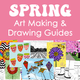 Spring Drawing Guides and Art Making Guides for Elementary