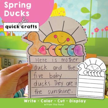 Preview of Spring Duck Writing Quick Craft