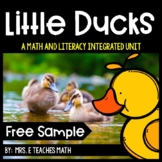 Spring Ducks Math and Literacy Activities for Preschool, P