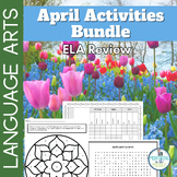 Spring ELA Activities - Color by Code - Word Search - Logi