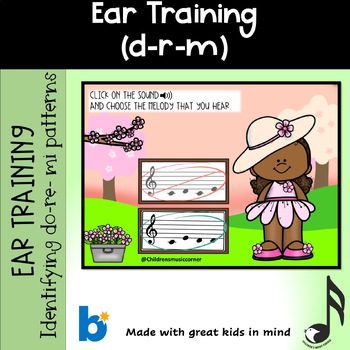 Preview of Spring  Ear Training Do-Re-Mi Melodies Digital Task Cards in Boom Cards™