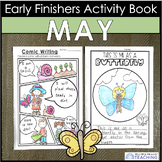 Spring Early Finishers May Printable Writing Math Drawing 