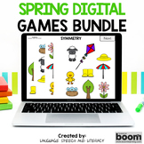 Spring Speech Therapy Digital Games, Boom Card Games, Incentives