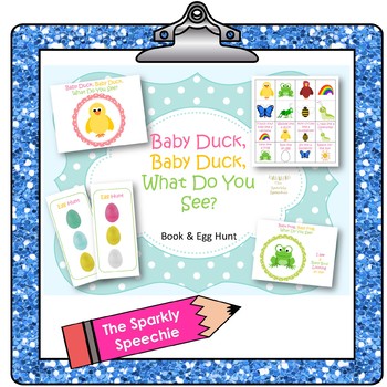 Preview of Spring/Easter Activity Bundle - Baby Duck, Baby Duck What Do You See?